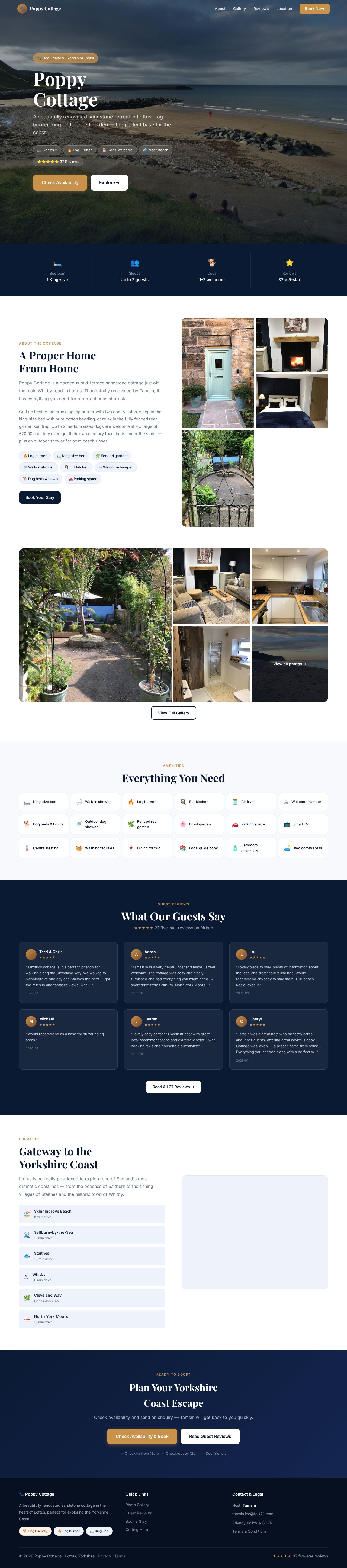 Poppy Cottage homepage