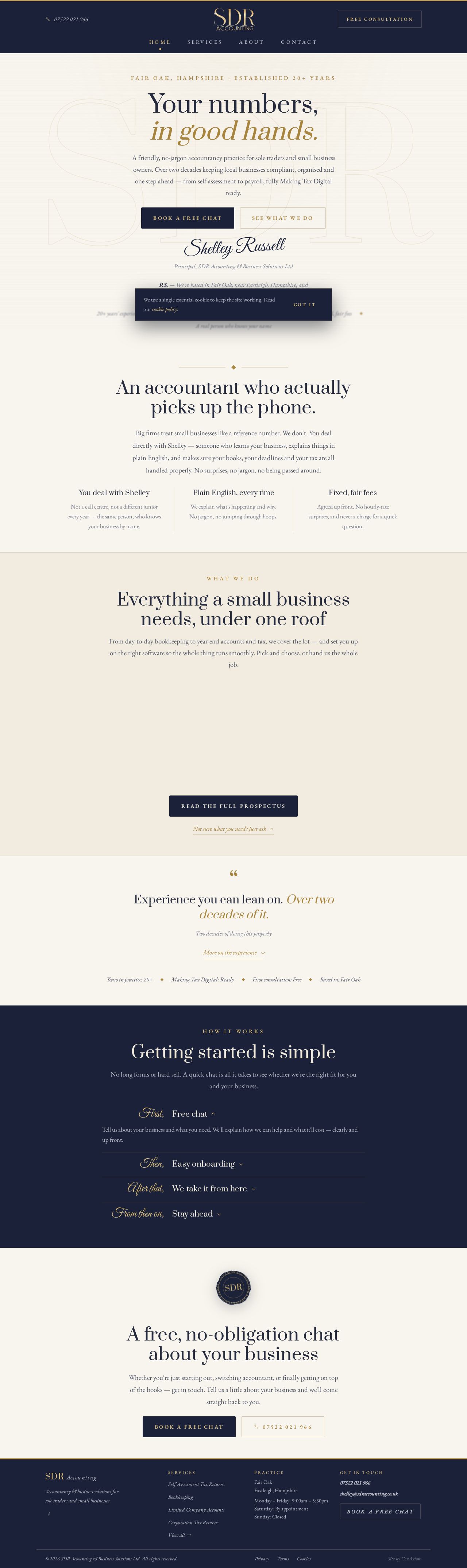 SDR Accounting homepage