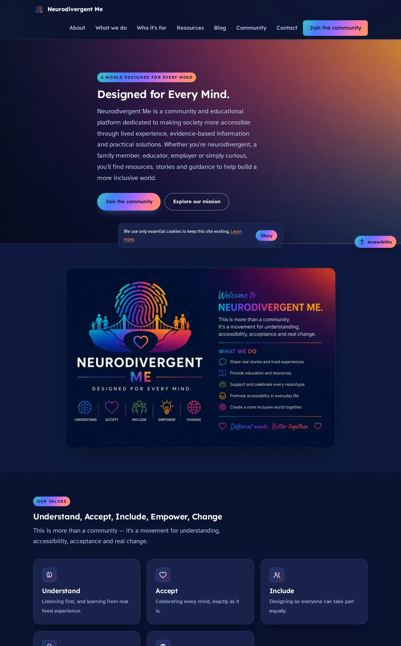 Neurodivergent Me website