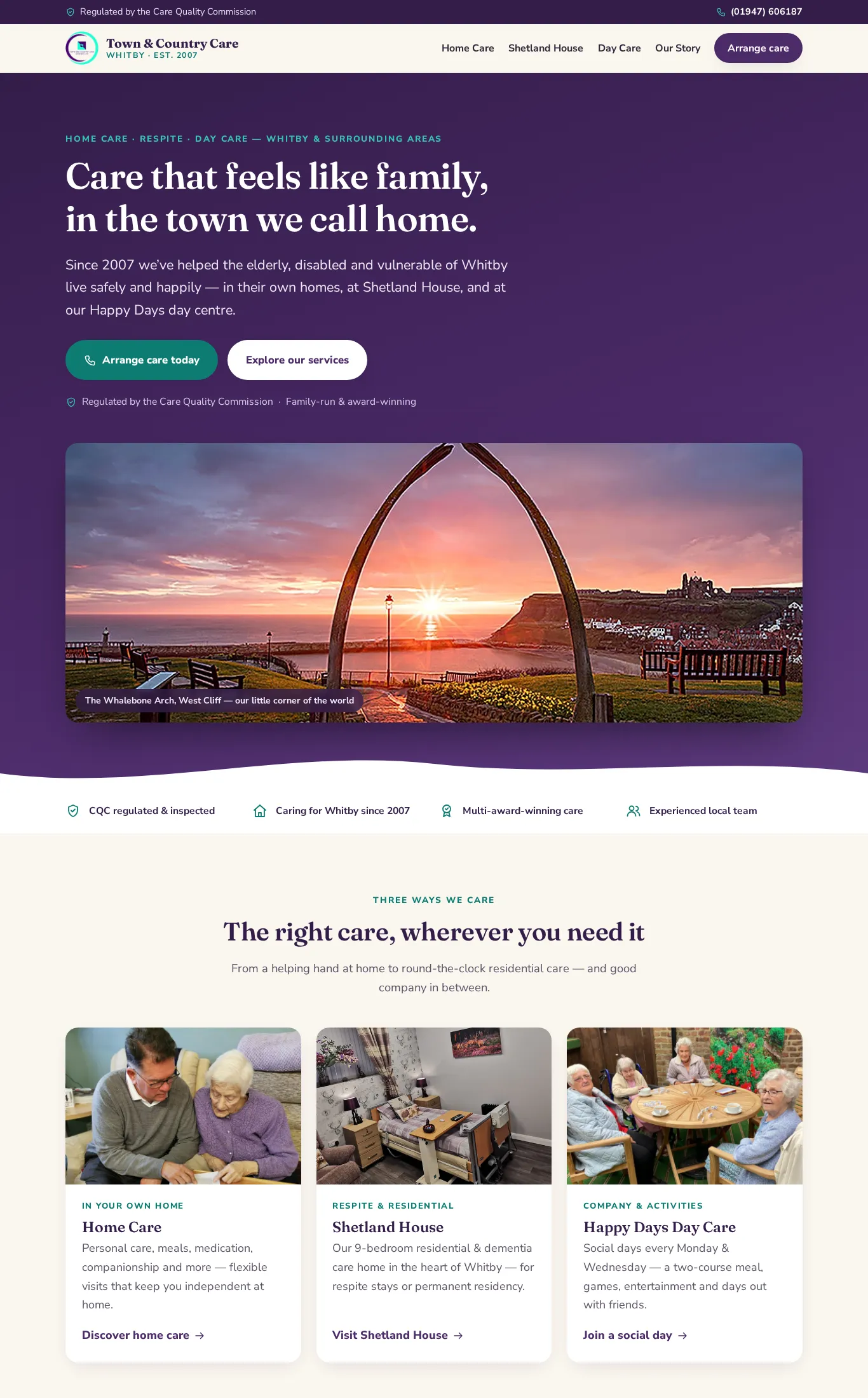 Town & Country Care website
