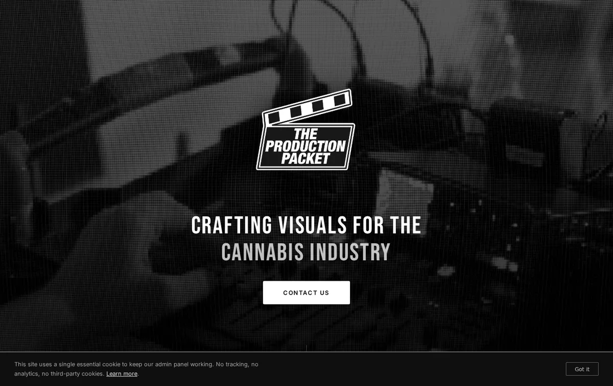 The Production Packet website